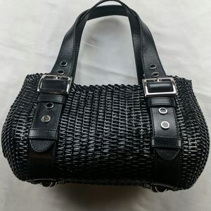 Maxx New York blacker wicker leather hand bag